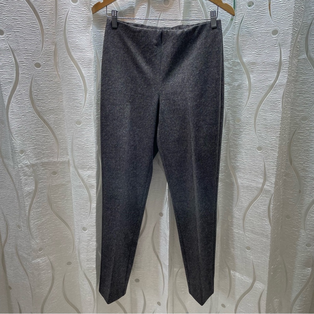 Joseph Ribkoff Tapered Pants Womens Grey Rainbow Fleck‎ Textured Stretch
